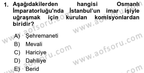 Kentleşme ve Konut Politikaları Dersi 2015 - 2016 Yılı (Final) Dönem Sonu Sınav Soruları 1. Soru