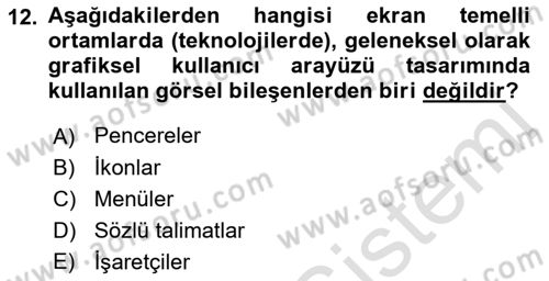 Kentleşme ve Konut Politikaları Dersi 2021 - 2022 Yılı Yaz Okulu Sınav Soruları 12. Soru