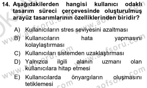 Kentleşme ve Konut Politikaları Dersi 2021 - 2022 Yılı Yaz Okulu Sınav Soruları 14. Soru