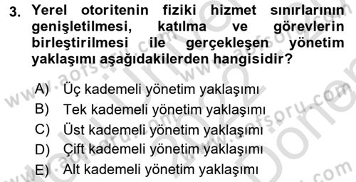 Kentleşme ve Konut Politikaları Dersi 2022 - 2023 Yılı (Final) Dönem Sonu Sınav Soruları 3. Soru
