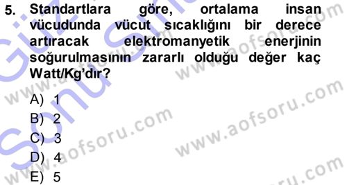 Çevre Sorunları ve Politikaları Dersi 2013 - 2014 Yılı (Final) Dönem Sonu Sınav Soruları 5. Soru