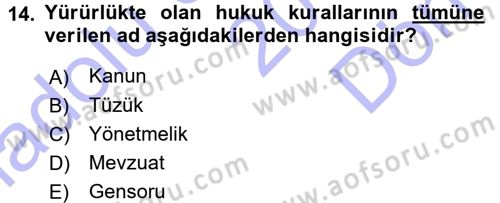 Çevre Sorunları ve Politikaları Dersi 2015 - 2016 Yılı (Final) Dönem Sonu Sınav Soruları 14. Soru