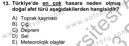 Kamu Yönetiminde Çağdaş Yaklaşımlar Dersi 2012 - 2013 Yılı (Vize) Ara Sınav Soruları 13. Soru