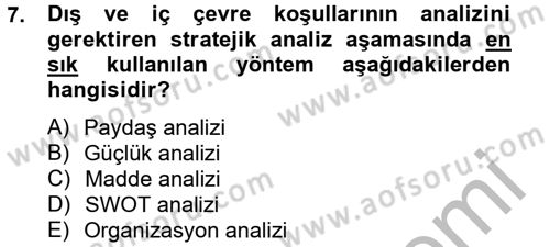 Kamu Yönetiminde Çağdaş Yaklaşımlar Dersi 2012 - 2013 Yılı (Final) Dönem Sonu Sınav Soruları 7. Soru