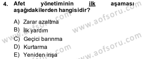 Kamu Yönetiminde Çağdaş Yaklaşımlar Dersi 2014 - 2015 Yılı (Final) Dönem Sonu Sınav Soruları 4. Soru