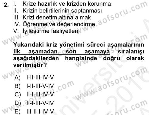 Kamu Yönetiminde Çağdaş Yaklaşımlar Dersi 2015 - 2016 Yılı (Vize) Ara Sınav Soruları 2. Soru