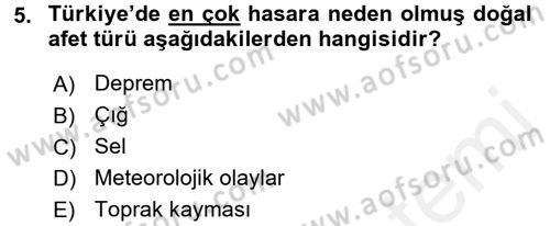 Kamu Yönetiminde Çağdaş Yaklaşımlar Dersi 2015 - 2016 Yılı Tek Ders Sınav Soruları 5. Soru