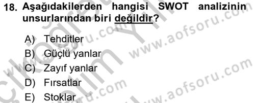 Kamu Yönetiminde Çağdaş Yaklaşımlar Dersi 2016 - 2017 Yılı 3 Ders Sınav Soruları 18. Soru