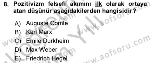Kamu Yönetiminde Çağdaş Yaklaşımlar Dersi 2016 - 2017 Yılı 3 Ders Sınav Soruları 8. Soru