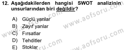 Kamu Yönetiminde Çağdaş Yaklaşımlar Dersi 2016 - 2017 Yılı (Vize) Ara Sınav Soruları 12. Soru