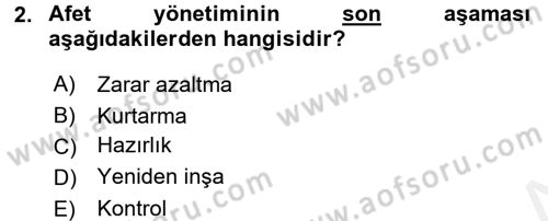 Kamu Yönetiminde Çağdaş Yaklaşımlar Dersi 2017 - 2018 Yılı (Final) Dönem Sonu Sınav Soruları 2. Soru
