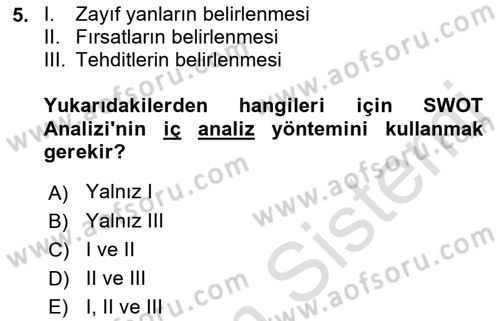 Kamu Yönetiminde Çağdaş Yaklaşımlar Dersi 2018 - 2019 Yılı 3 Ders Sınav Soruları 5. Soru
