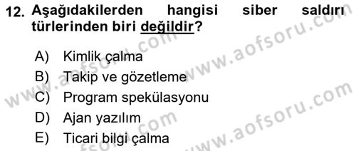 Kamu Yönetiminde Çağdaş Yaklaşımlar Dersi 2018 - 2019 Yılı (Final) Dönem Sonu Sınav Soruları 12. Soru
