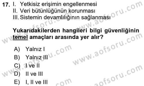 Kamu Yönetiminde Çağdaş Yaklaşımlar Dersi 2018 - 2019 Yılı Yaz Okulu Sınav Soruları 17. Soru