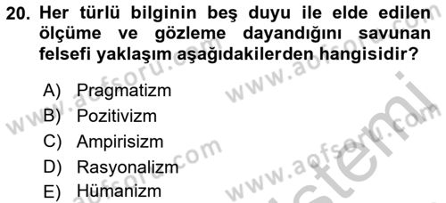 Kamu Yönetiminde Çağdaş Yaklaşımlar Dersi 2018 - 2019 Yılı Yaz Okulu Sınav Soruları 20. Soru