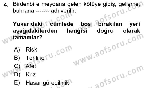 Kamu Yönetiminde Çağdaş Yaklaşımlar Dersi 2018 - 2019 Yılı Yaz Okulu Sınav Soruları 4. Soru