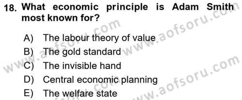 Contemporary Political İdeologies Dersi 2024 - 2025 Yılı (Vize) Ara Sınav Soruları 18. Soru