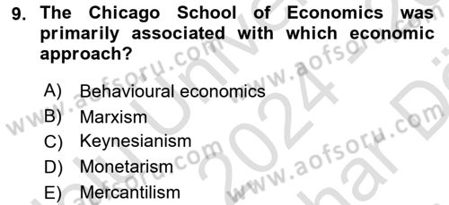 Contemporary Political İdeologies Dersi 2024 - 2025 Yılı (Vize) Ara Sınav Soruları 9. Soru