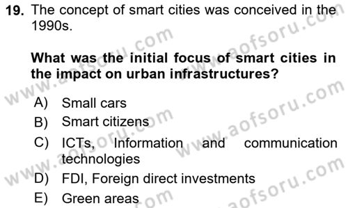 Local Governance Dersi 2024 - 2025 Yılı (Vize) Ara Sınav Soruları 19. Soru