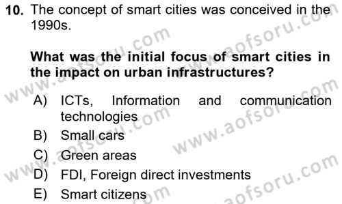 Local Governance Dersi 2024 - 2025 Yılı Yaz Okulu Sınav Soruları 10. Soru