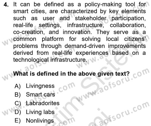 Local Governance Dersi 2025 - 2026 Yılı (Final) Dönem Sonu Sınav Soruları 4. Soru