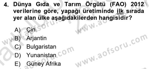 Temel Zootekni Dersi 2019 - 2020 Yılı (Vize) Ara Sınavı 4. Soru