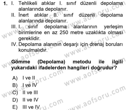 Hijyen ve Sanitasyon Dersi 2016 - 2017 Yılı (Final) Dönem Sonu Sınav Soruları 1. Soru