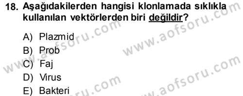 Temel Veteriner Genetik Dersi 2013 - 2014 Yılı (Final) Dönem Sonu Sınav Soruları 18. Soru