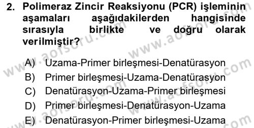 Temel Veteriner Mikrobiyoloji ve İmmünoloji Dersi 2016 - 2017 Yılı (Final) Dönem Sonu Sınav Soruları 2. Soru