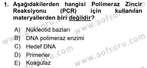 Temel Veteriner Mikrobiyoloji ve İmmünoloji Dersi 2018 - 2019 Yılı (Vize) Ara Sınav Soruları 1. Soru