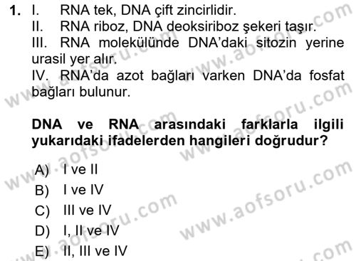 Temel Veteriner Mikrobiyoloji ve İmmünoloji Dersi 2020 - 2021 Yılı Yaz Okulu Sınav Soruları 1. Soru