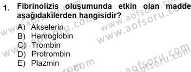 Temel Veteriner Fizyoloji Dersi 2012 - 2013 Yılı (Final) Dönem Sonu Sınav Soruları 1. Soru