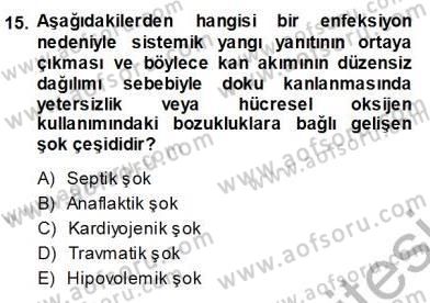 Temel Veteriner Fizyoloji Dersi 2013 - 2014 Yılı (Vize) Ara Sınav Soruları 15. Soru