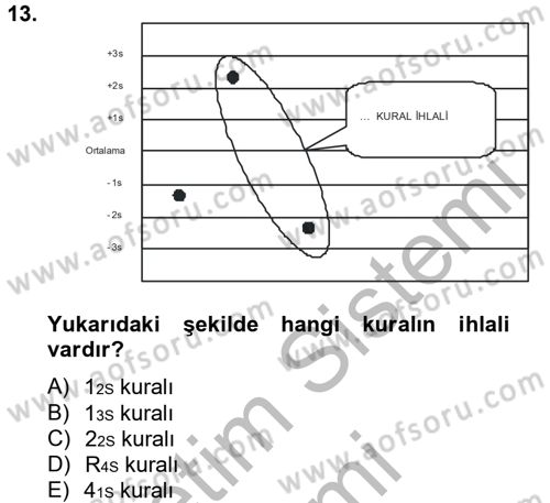 Veteriner Laboratuvar Teknikleri ve Prensipleri Dersi 2012 - 2013 Yılı (Final) Dönem Sonu Sınav Soruları 13. Soru