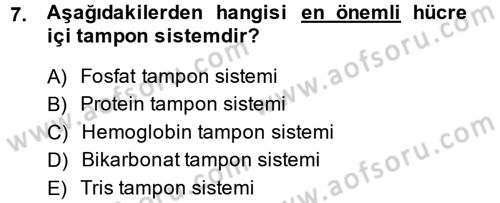 Veteriner Laboratuvar Teknikleri ve Prensipleri Dersi 2013 - 2014 Yılı (Vize) Ara Sınav Soruları 7. Soru