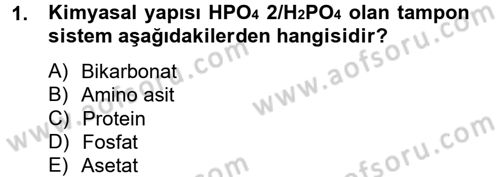 Veteriner Laboratuvar Teknikleri ve Prensipleri Dersi 2013 - 2014 Yılı (Final) Dönem Sonu Sınav Soruları 1. Soru