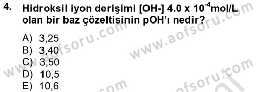 Veteriner Laboratuvar Teknikleri ve Prensipleri Dersi 2013 - 2014 Yılı Tek Ders Sınav Soruları 4. Soru