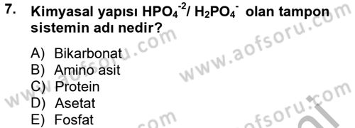 Veteriner Laboratuvar Teknikleri ve Prensipleri Dersi 2014 - 2015 Yılı (Vize) Ara Sınav Soruları 7. Soru