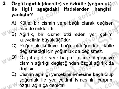 Veteriner Laboratuvar Teknikleri ve Prensipleri Dersi 2014 - 2015 Yılı Tek Ders Sınav Soruları 3. Soru