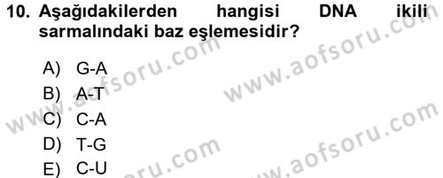 Veteriner Laboratuvar Teknikleri ve Prensipleri Dersi 2015 - 2016 Yılı Tek Ders Sınav Soruları 10. Soru