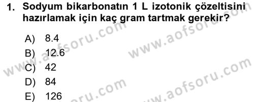 Veteriner Laboratuvar Teknikleri ve Prensipleri Dersi 2016 - 2017 Yılı (Vize) Ara Sınav Soruları 1. Soru