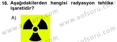 Veteriner Laboratuvar Teknikleri ve Prensipleri Dersi 2016 - 2017 Yılı (Final) Dönem Sonu Sınav Soruları 16. Soru