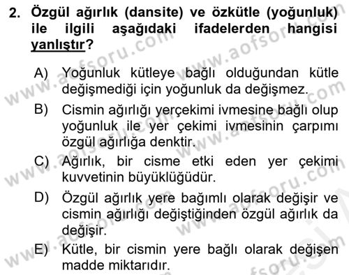 Veteriner Laboratuvar Teknikleri ve Prensipleri Dersi 2017 - 2018 Yılı 3 Ders Sınav Soruları 2. Soru