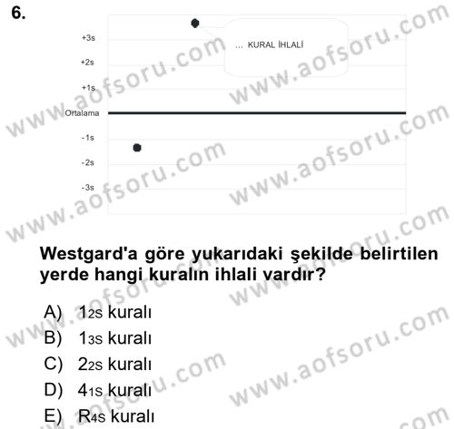Veteriner Laboratuvar Teknikleri ve Prensipleri Dersi 2017 - 2018 Yılı (Final) Dönem Sonu Sınav Soruları 6. Soru