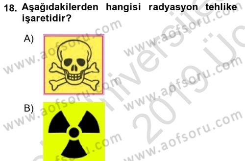 Veteriner Laboratuvar Teknikleri ve Prensipleri Dersi 2018 - 2019 Yılı 3 Ders Sınav Soruları 18. Soru