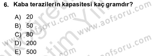 Veteriner Laboratuvar Teknikleri ve Prensipleri Dersi 2020 - 2021 Yılı Yaz Okulu Sınav Soruları 6. Soru