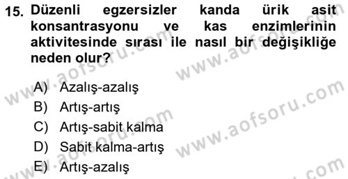 Veteriner Laboratuvar Teknikleri ve Prensipleri Dersi 2021 - 2022 Yılı (Final) Dönem Sonu Sınav Soruları 15. Soru