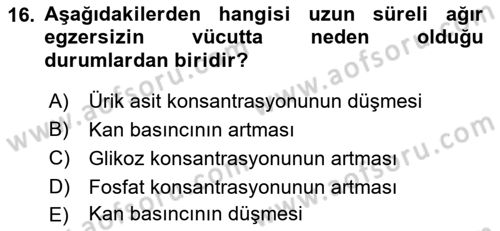 Veteriner Laboratuvar Teknikleri ve Prensipleri Dersi 2022 - 2023 Yılı Yaz Okulu Sınav Soruları 16. Soru