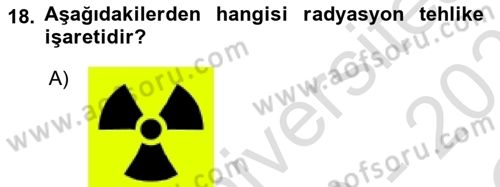Veteriner Laboratuvar Teknikleri ve Prensipleri Dersi 2022 - 2023 Yılı Yaz Okulu Sınav Soruları 18. Soru