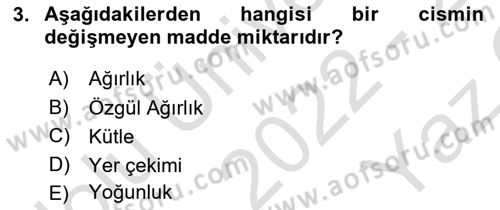 Veteriner Laboratuvar Teknikleri ve Prensipleri Dersi 2022 - 2023 Yılı Yaz Okulu Sınav Soruları 3. Soru